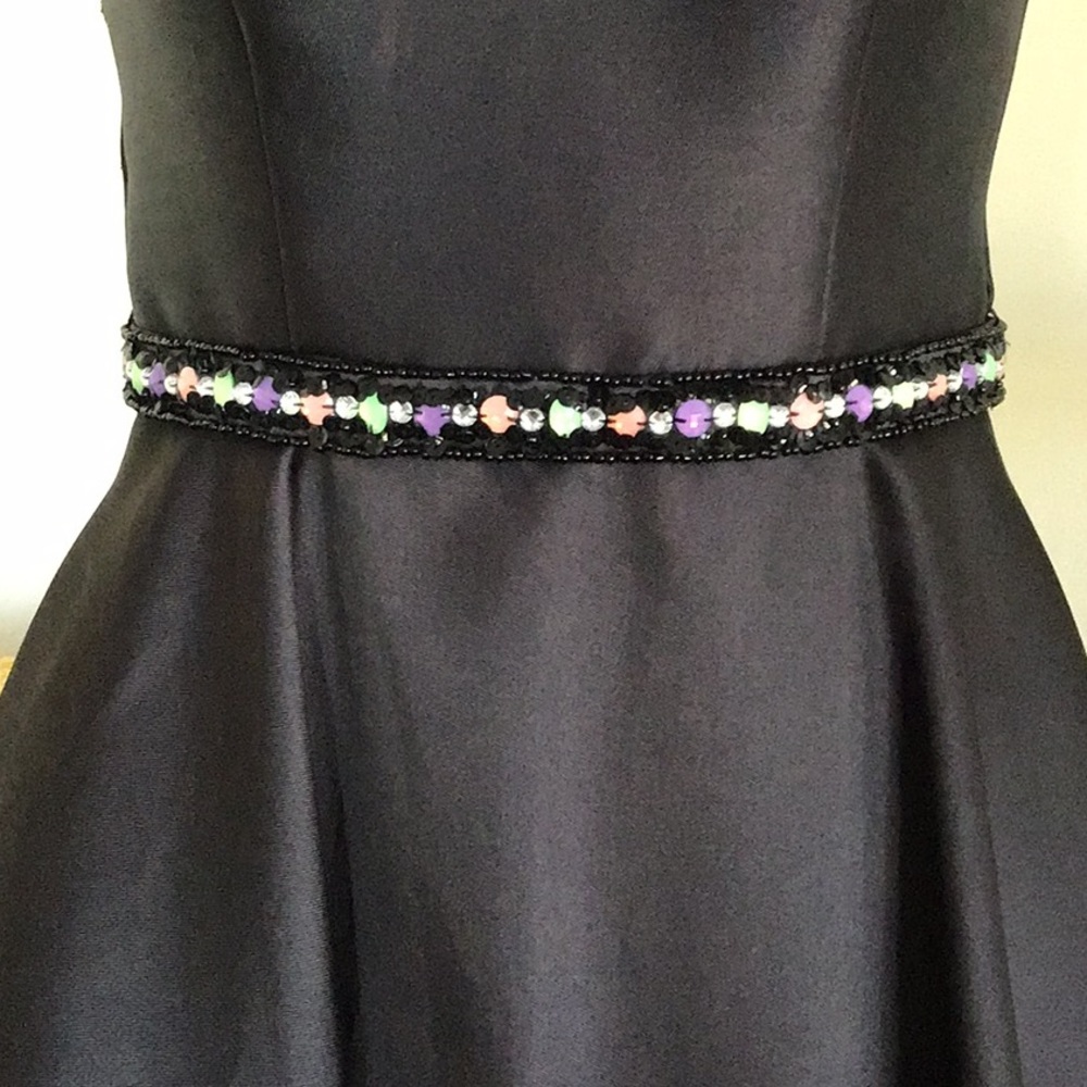 Black with flowers ballgown. - Picture 3 of 6